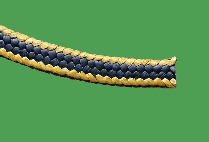 Tresse d'�tanch�it� en fibres PTFE Graphit� + Angles Aramide : FIGRAPHE K